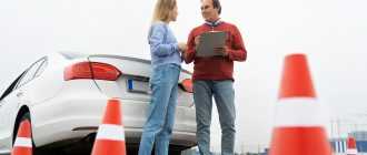 person taking driver s license exam