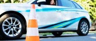 young beautiful woman sitting school car ready classes