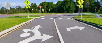 Правила въезда и выезда с перекрестка с круговым движением